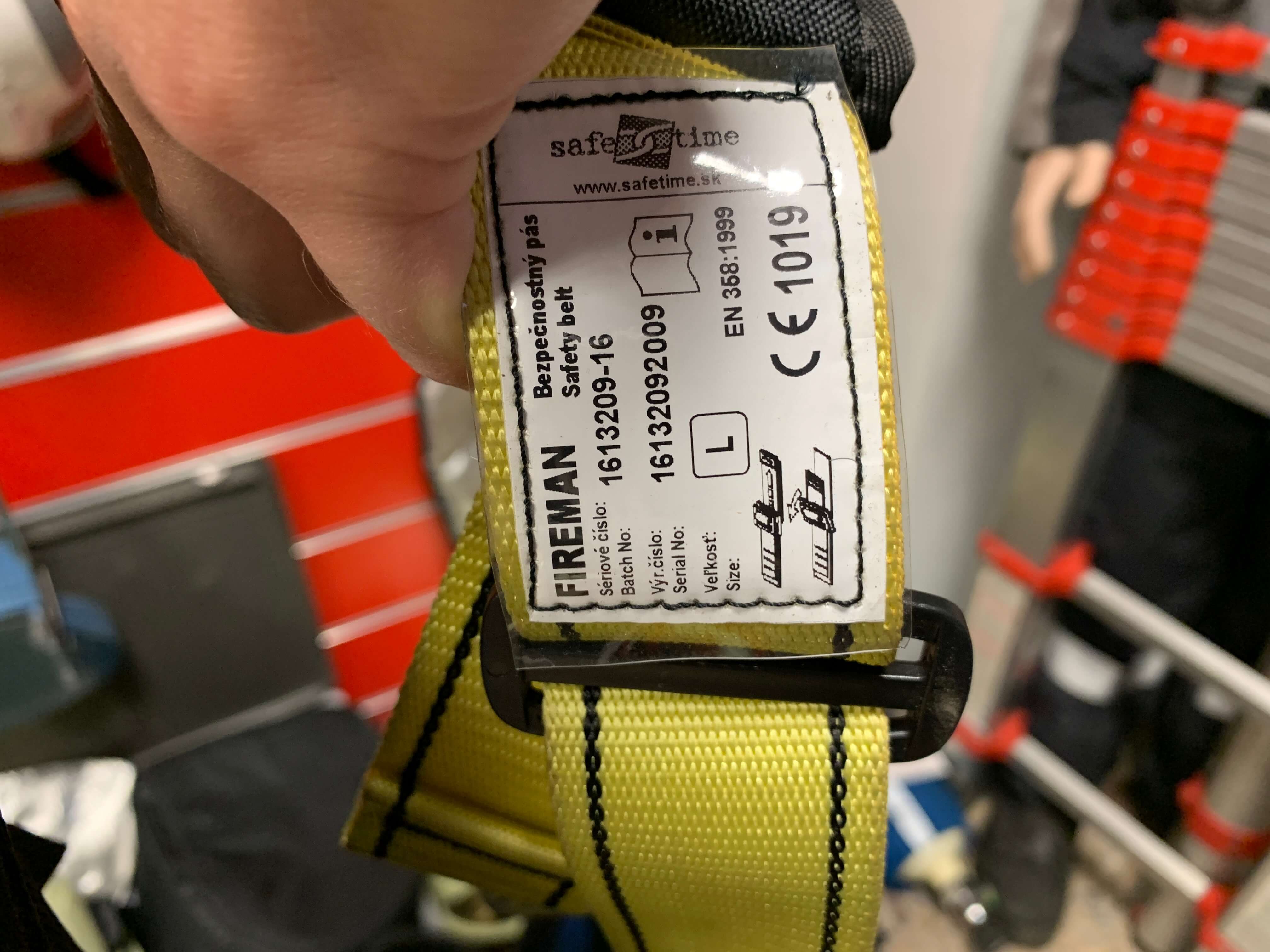 FIREMAN Bezpečnostný pás, veľkosť L
